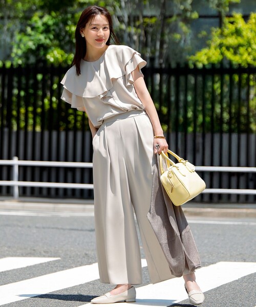 any SiS パンツ サラキレイ ワイドパンツ レディース : ZOZOTOWN