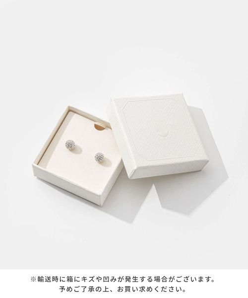 SWAROVSKI ピアス Swarovski DEXTERA:PE SPHERE CRY/RHS