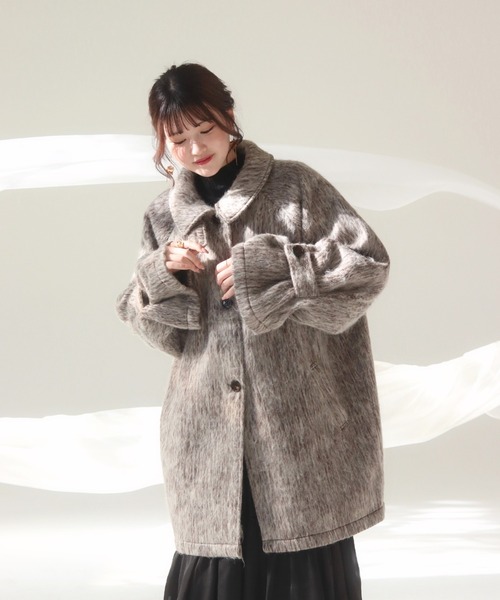 「mellowneon」 ポンチョコート FREE ブラウン レディース_画像6