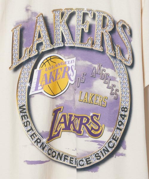 ★Mitchell & Ness NBA Crown Jewels Lakers T-Shirt 関税込★ Mitchell&Ness tシャツ Mitchell＆Ness/ミッチェル＆ネス Crown