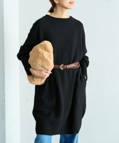 IENA（イエナ） ニットワンピース FREE ブラック レディース