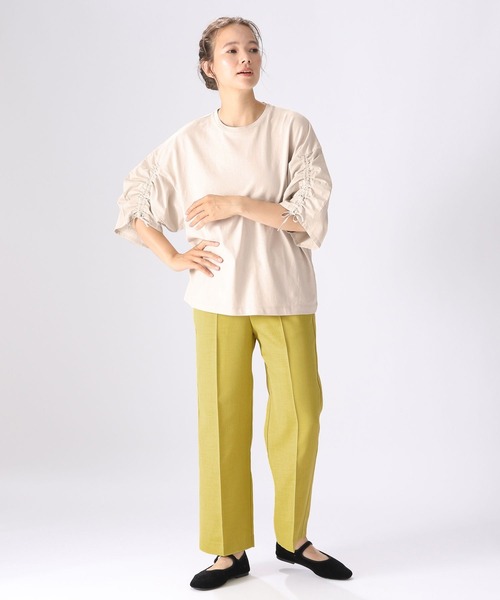 「niko and...」 半袖カットソー LARGE オフホワイト レディース