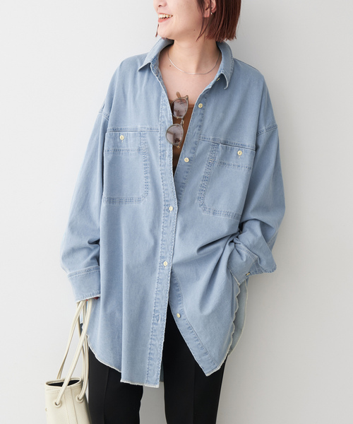 「Spick & Span」 長袖シャツ FREE ブルー レディース