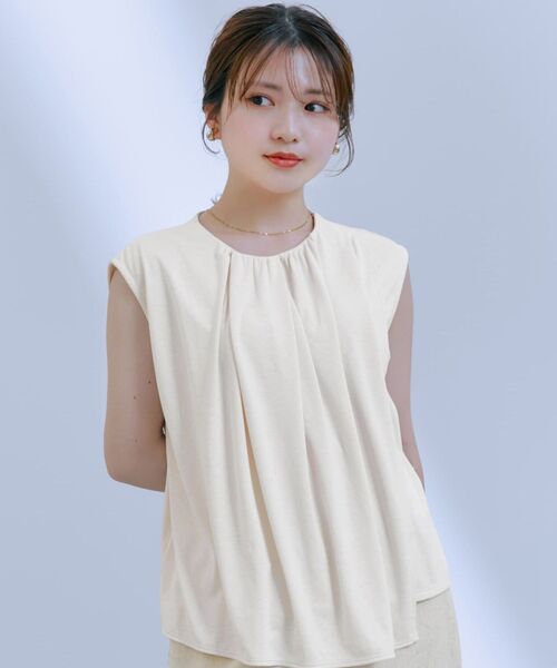 tシャツ 「Function」アシメドレープノースリカットトップス 「低身長・小柄女性」 レディース