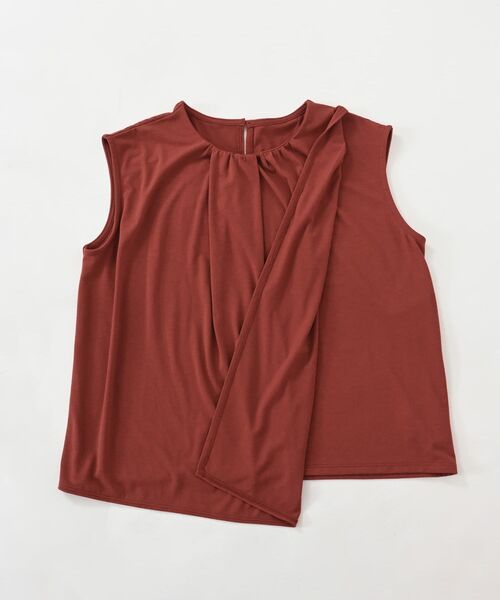 tシャツ 「Function」アシメドレープノースリカットトップス