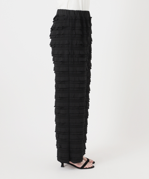SLOBE IENA フリルカットパンツ ブラック38 SLOBE IENA パンツ 「WEB限定/追加」フリルカットパンツ