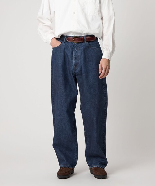 スティーブンアラン　steven alan (S) バギーパンツ　ワイドデニム STEVEN ALAN ジーンズ 「Steven Alan」 13.5oz デニム 5ポケット