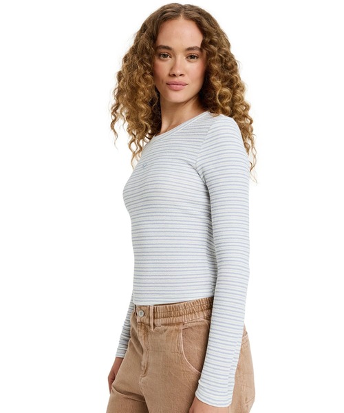 トップス n ROXY（ロキシー） tシャツ SPELLBOUND STRIPES /ロキシークロップド丈