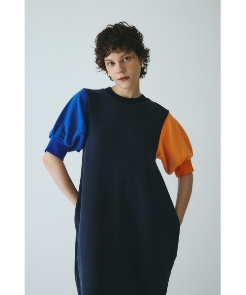 HeRIN.CYE ワンピース 半袖 Balloon sleeve cut dress バルーン