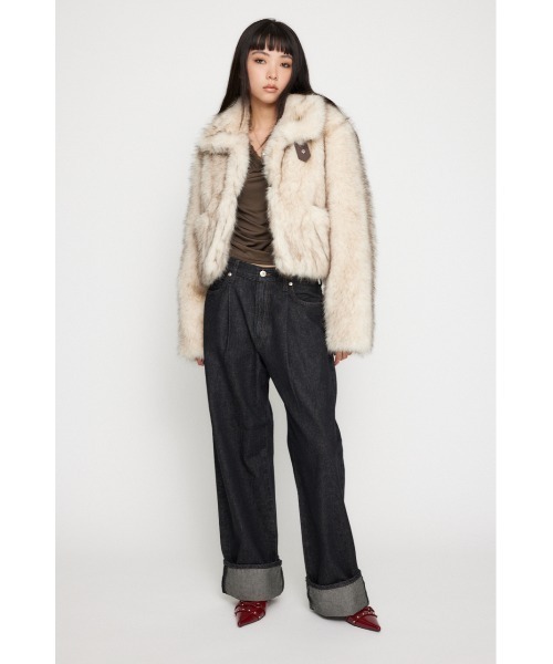 LAGUA GEM ブルゾン アウター POCKET POINT FAUX FUR コート