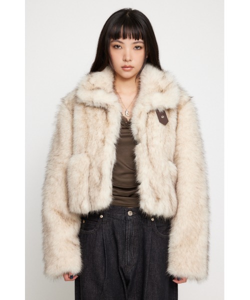 laguagemアウター今週限定価格 LAGUA GEM ブルゾン アウター POCKET POINT FAUX FUR コート
