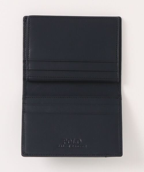 POLO RALPH LAUREN カーフスキンカードケースBLACK カーフスキン カード ケース（カードケース）｜POLO RALPH