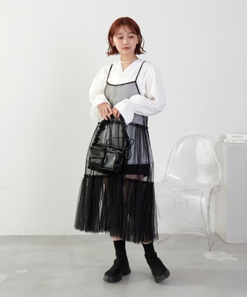 【美品】チュールセットキャミワンピース（PSサイズ） ワンピース チュールキャミワンピース : ZOZOTOWN Yahoo!店 - 通販