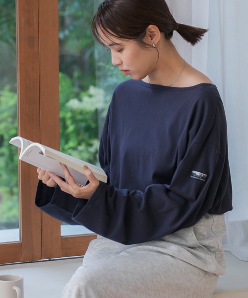 THE CRAFT CREW PRODUCTS tシャツ ボートネックバスクロングスリーブT 