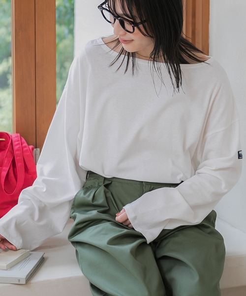 THE CRAFT CREW PRODUCTS tシャツ ボートネックバスクロングスリーブT