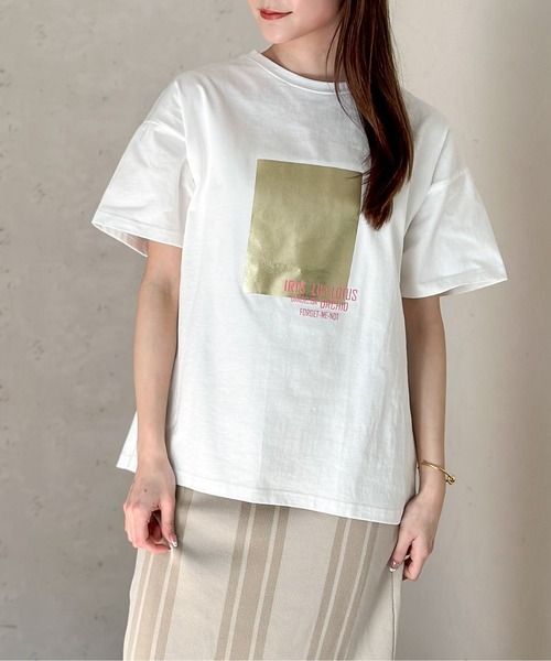 「Per sist ence」 半袖Tシャツ FREE グレー レディース_画像6