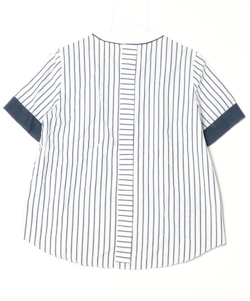 「nesessaire」 半袖ブラウス FREE ネイビー レディース_画像2