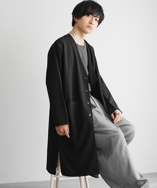 MinoriTY（マイノリティ） カーディガン 「MinoriTY」梨地素材ドレープ
