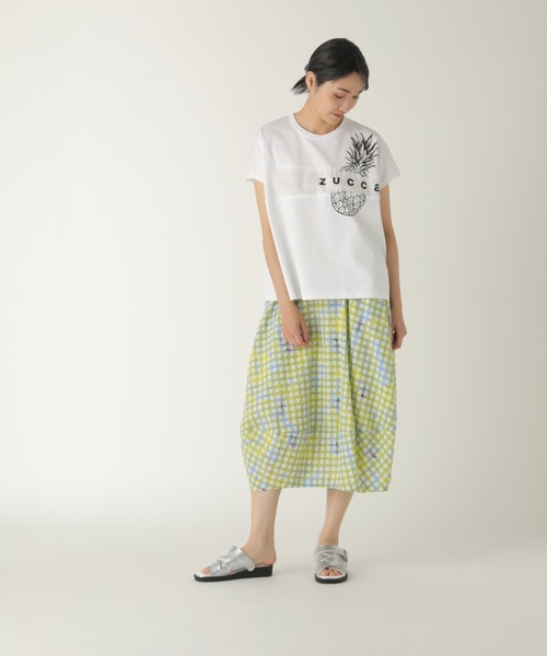 「ZUCCa」 半袖Tシャツ M size ホワイト レディース_画像5