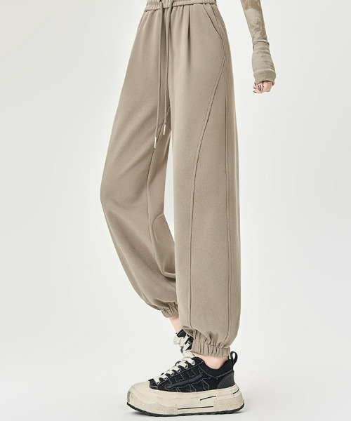 HANDO スウェットパンツ ジャージ スウェットパンツ 裾ゴム絞り 韓国風