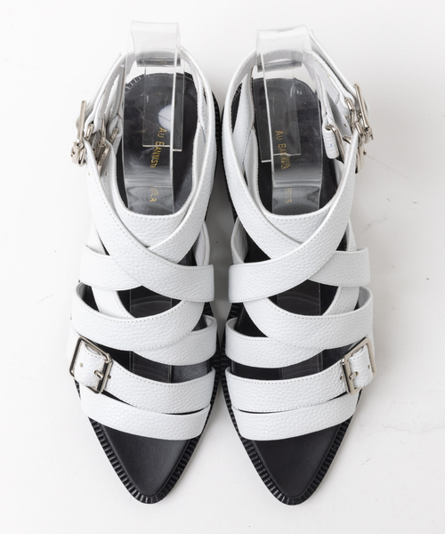 「Au BANNISTER」 フラットサンダル M ブラック レディース_画像3