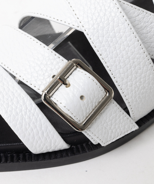 「Au BANNISTER」 フラットサンダル M ブラック レディース_画像5