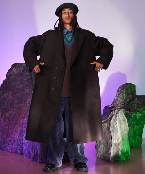 MAISON SPECIAL（メゾンスペシャル） Vネックニット 1 パープル メンズ