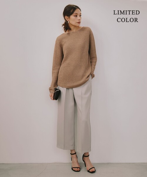 「ICB」 長袖ニット X-SMALL ネイビー レディース_画像2