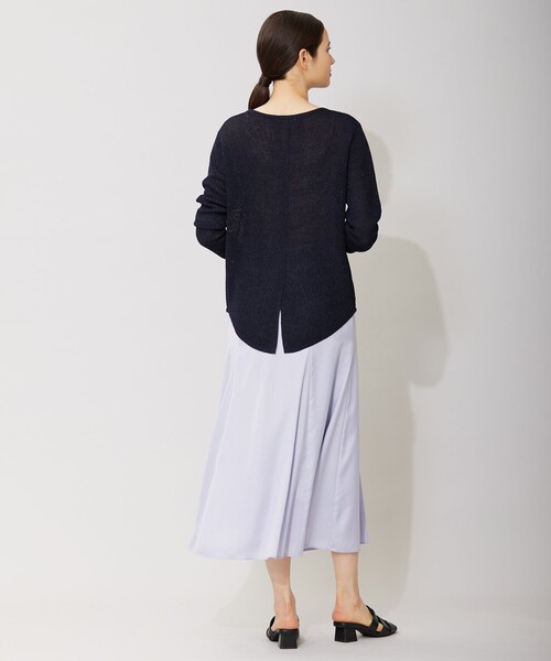 「ICB」 長袖ニット X-SMALL ネイビー レディース_画像7
