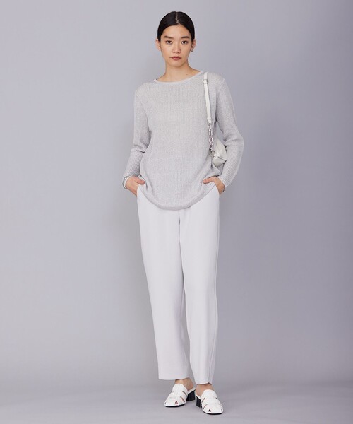 「ICB」 長袖ニット X-SMALL ネイビー レディース_画像8