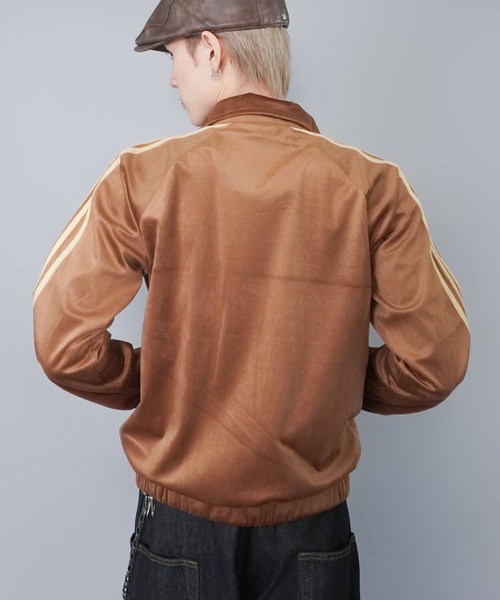 SPINNS（スピンズ） ジャージ 短丈ベロアトラックジャケット