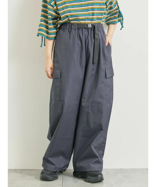 Samansa Mos2（サマンサモスモス） ワイドパンツ パンツ ベルト付き