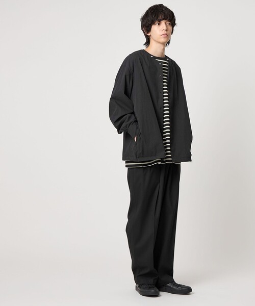 CITEN ブルゾン アウター 「CITEN」ノーカラーシャツブルゾン メンズ