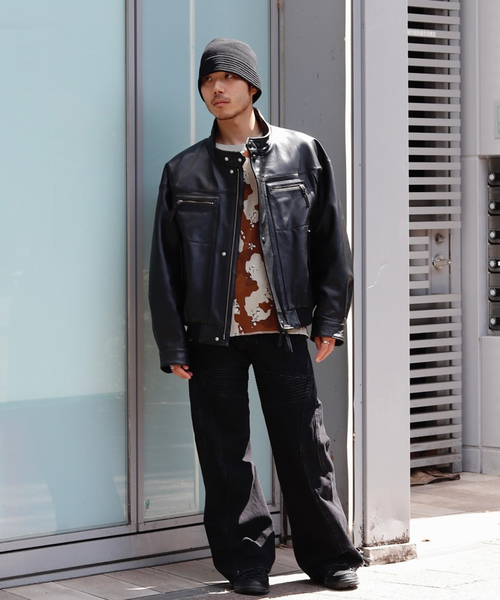 NVRFRGT（ネヴァーフォーゲット） ジーンズ 3D TWISTED MOTO JEANS