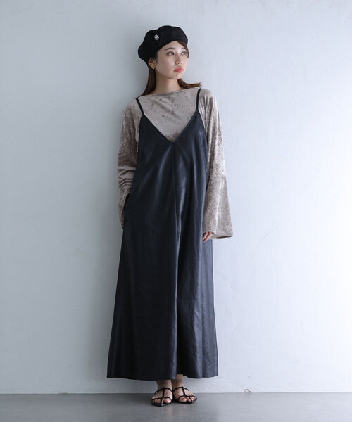 「La TOTALITE」 長袖カットソー FREE グレー レディース_画像10