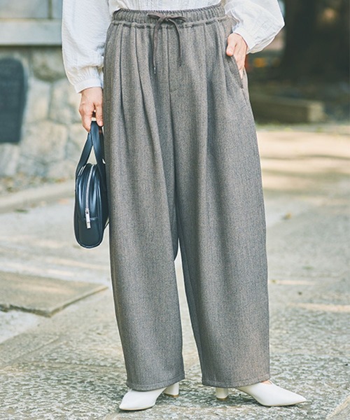 studio CLIP（スタディオクリップ） パンツ ヘリンボーンカーブパンツ