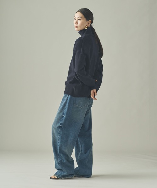 curensorogy カレンソロジーヤク100％ ボトルネック ゆとり ニット curensorogy カレンソロジーヤク100％ ボトルネック ゆとり ニット