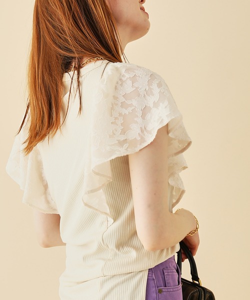 「MADEMOISELLE ROPE'」 ノースリーブトップス 38 キナリ レディース_画像7