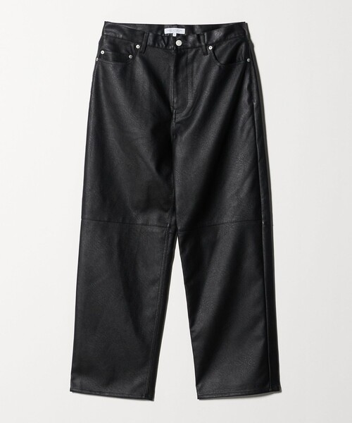 A DAY IN THE LIFE スラックス クラック レザーライク 5ポケット