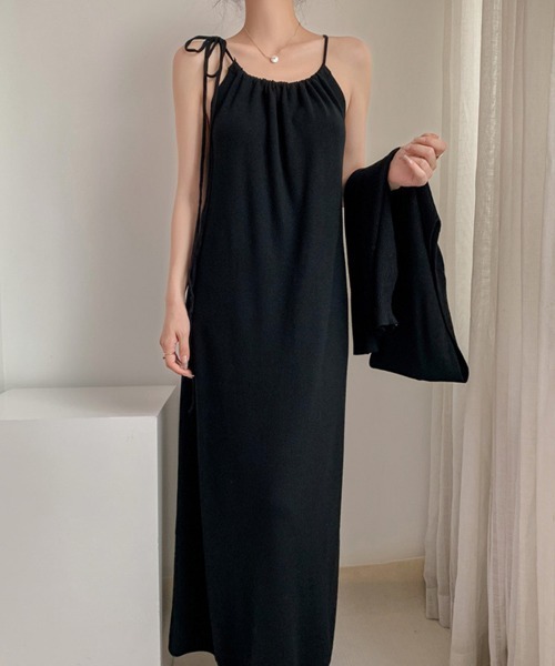 「Miniministore」 ニットワンピース フリー ベージュ レディース_画像4