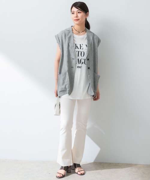 「F by ROSSO」 レギンスパンツ 38 ブラウン レディース_画像4