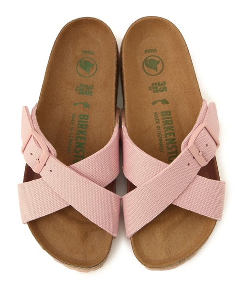 「BIRKENSTOCK」 フラットサンダル 38 ピンク レディース_画像2