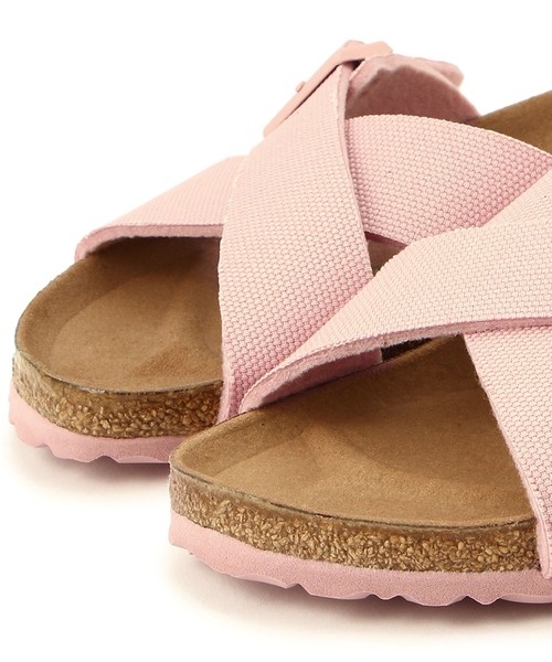 「BIRKENSTOCK」 フラットサンダル 38 ピンク レディース_画像6