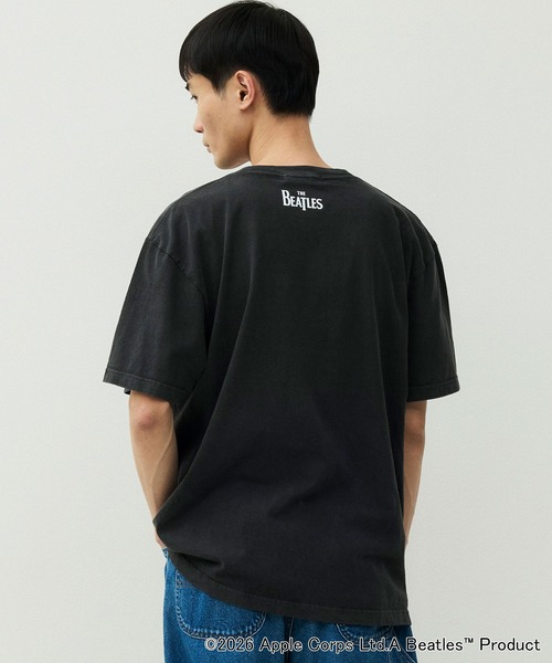 THE BEATLES 半袖Tシャツ　ブラック　Mサイズ相当 ザ・ビートルズ) The Beatles オフィシャル商品 ユニセックス Drop T