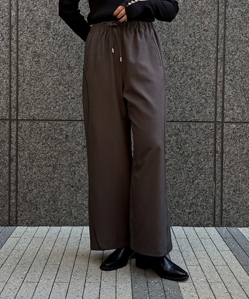 &g'aime（アンジェム） スラックス パンツ 「＆g'aime」カーブライン