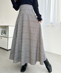 ロング スカート ハイウエストボリュームフレア...の詳細画像2