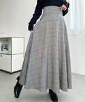 ロング スカート ハイウエストボリュームフレア...の詳細画像3