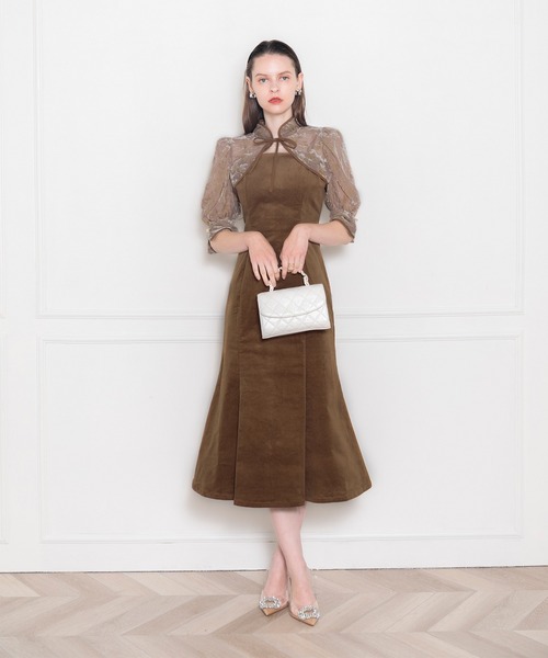 「Leja」 コンビワンピース MEDIUM ブラック レディース_画像4