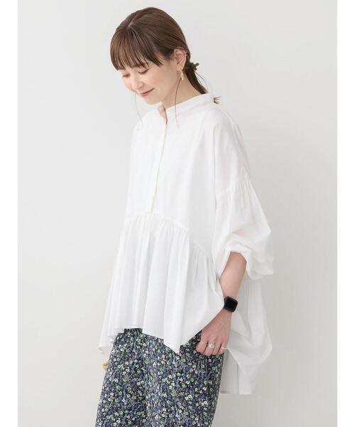 「AMERICAN HOLIC」 7分袖ブラウス L ブラック レディース_画像2