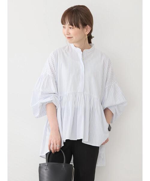 「AMERICAN HOLIC」 7分袖ブラウス L ブラック レディース_画像5
